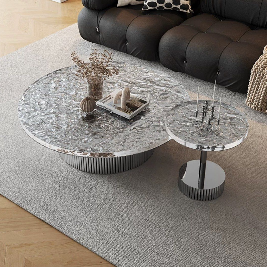 TIORA Modern Round Coffee Table