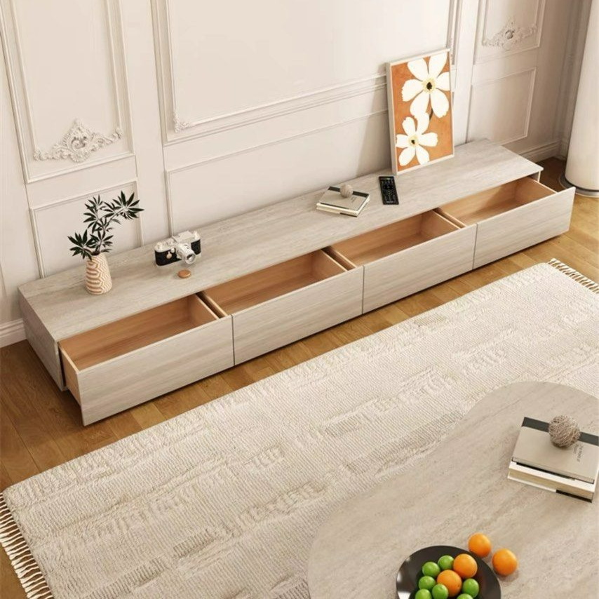 VALLAT Modern Travertine TV Console