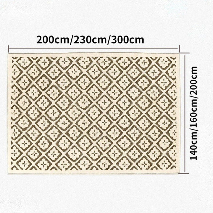 LUKIAN Beige Area Carpet Rug
