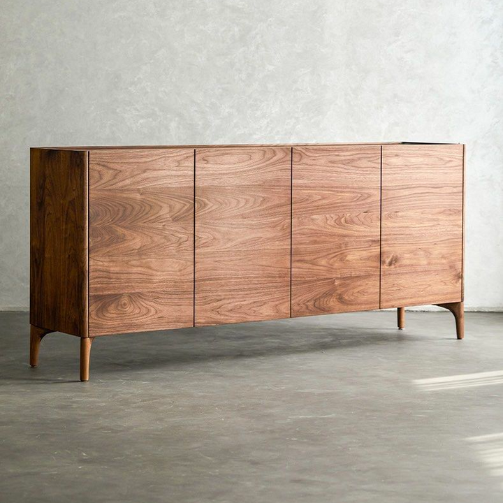 TUDYA Modern Walnut Wood Sideboard