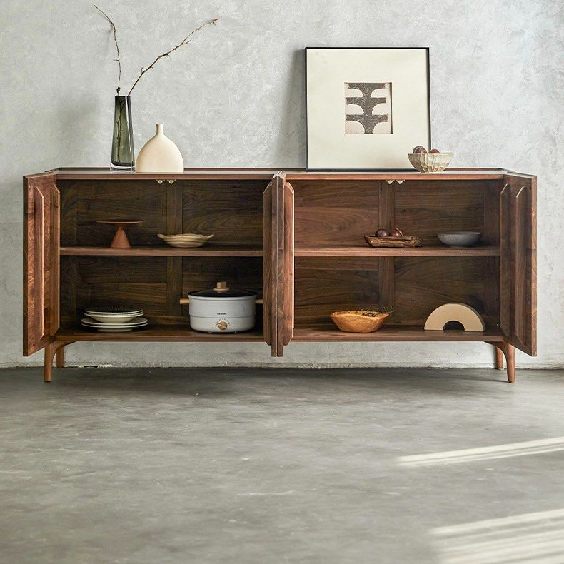 TUDYA Modern Walnut Wood Sideboard