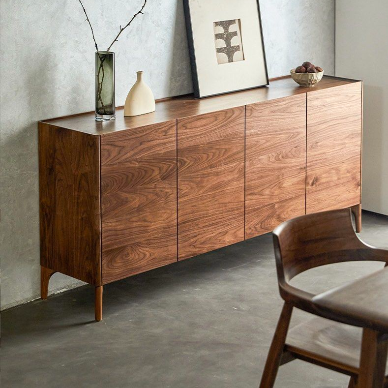 TUDYA Modern Walnut Wood Sideboard