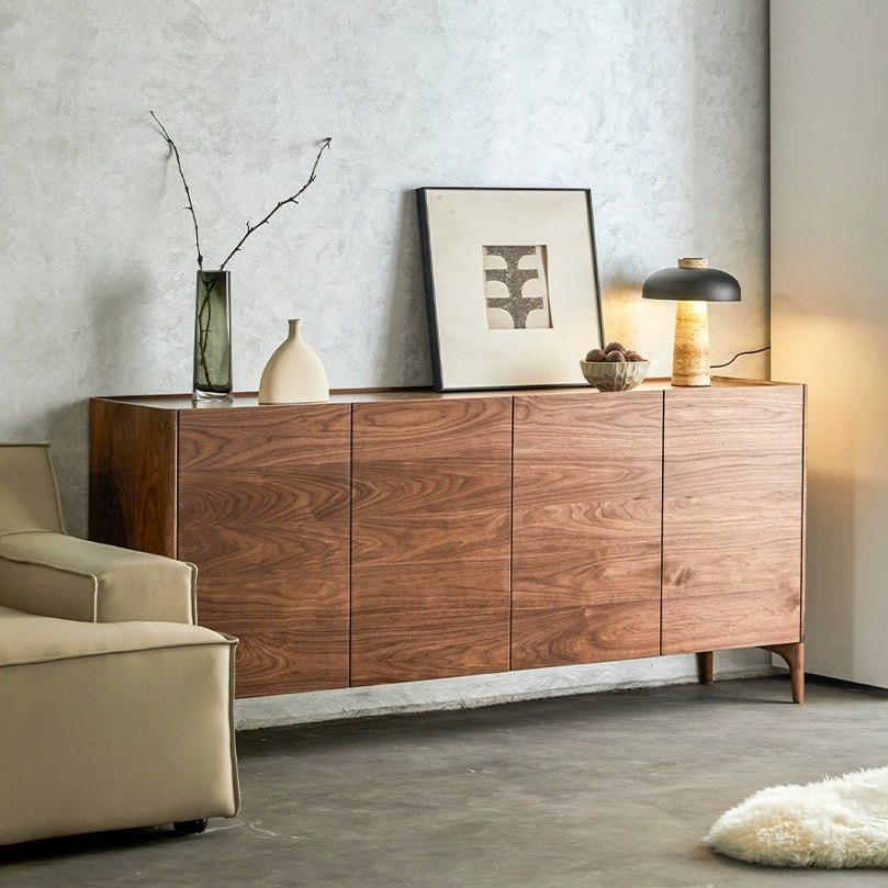 TUDYA Modern Walnut Wood Sideboard