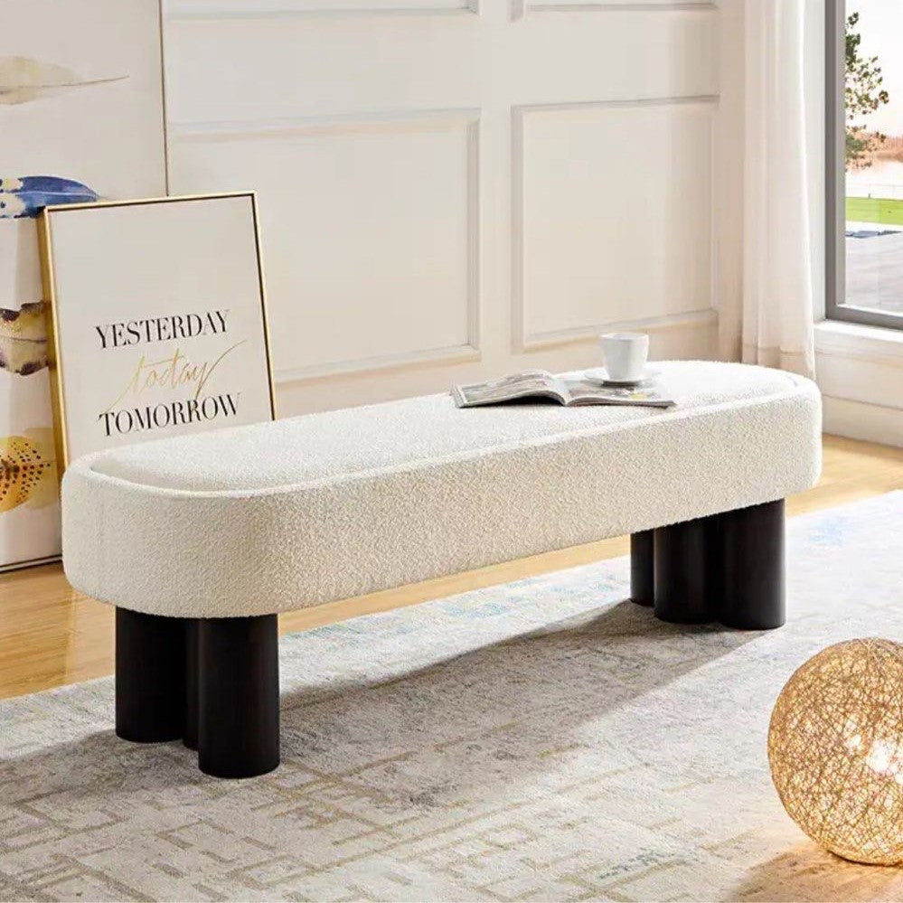 KYLER Modern Boucle Bench