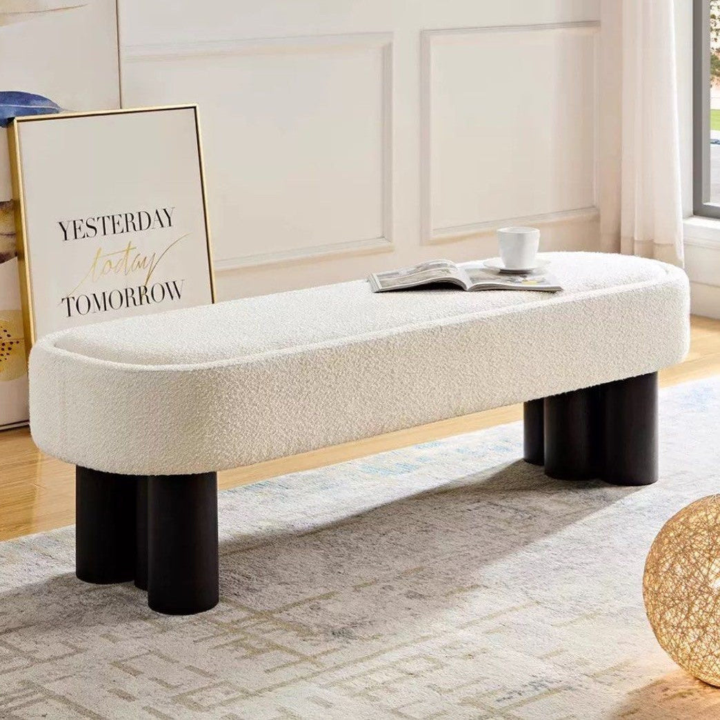 KYLER Modern Boucle Bench