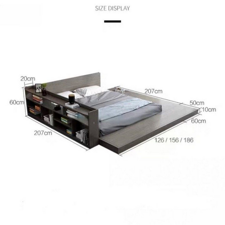 KLOEY Japandi Platform Bedframe