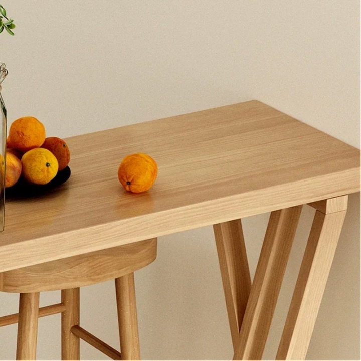 MURPHY Scandinavian Solid Wood Bar Table