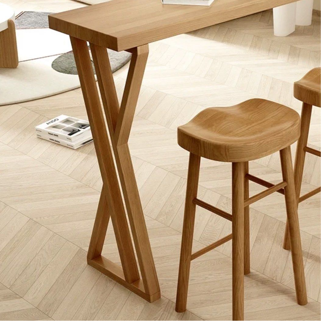 MURPHY Scandinavian Solid Wood Bar Table