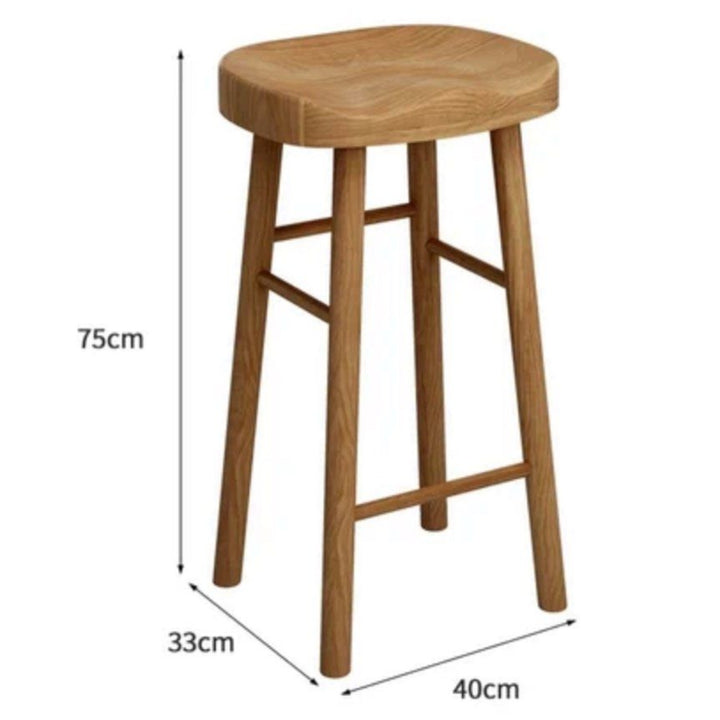 MURPHY Scandinavian Solid Wood Bar Table