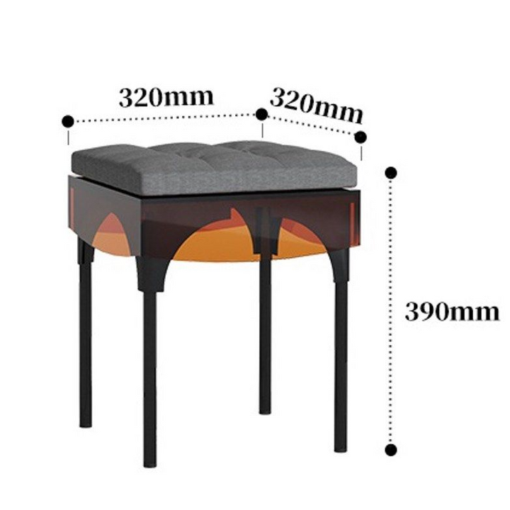 KORE Modern Vanity Table & Stool