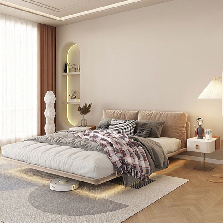 KOTO Modern Floating Fabric Bedframe