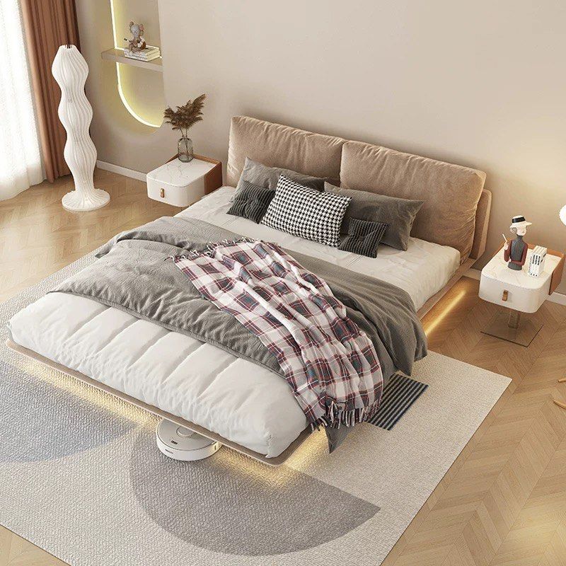 KOTO Modern Floating Fabric Bedframe