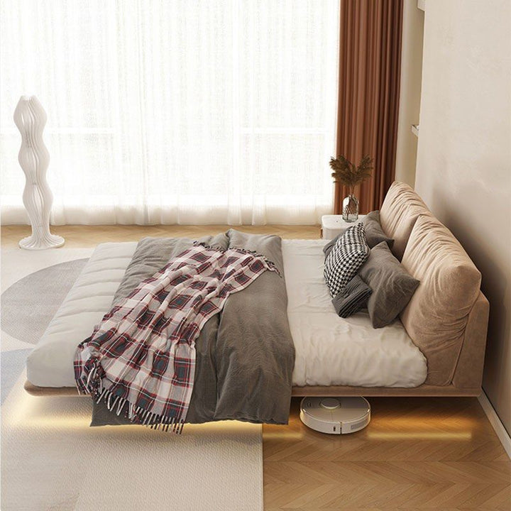 KOTO Modern Floating Fabric Bedframe