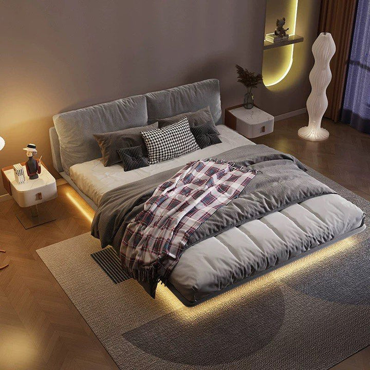 KOTO Modern Floating Fabric Bedframe