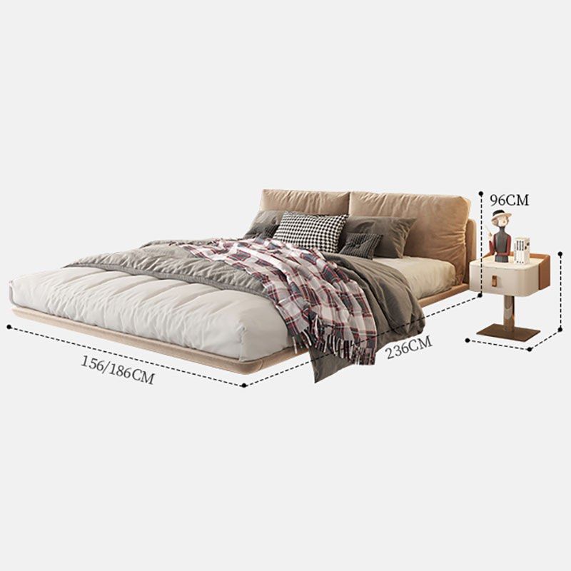 KOTO Modern Floating Fabric Bedframe