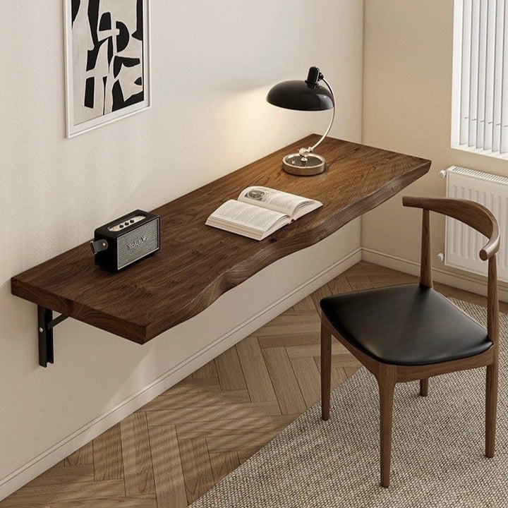 KORWIN Modern Solid Wood Floating Study Desk