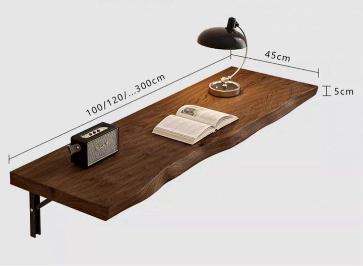 KORWIN Modern Solid Wood Floating Study Desk