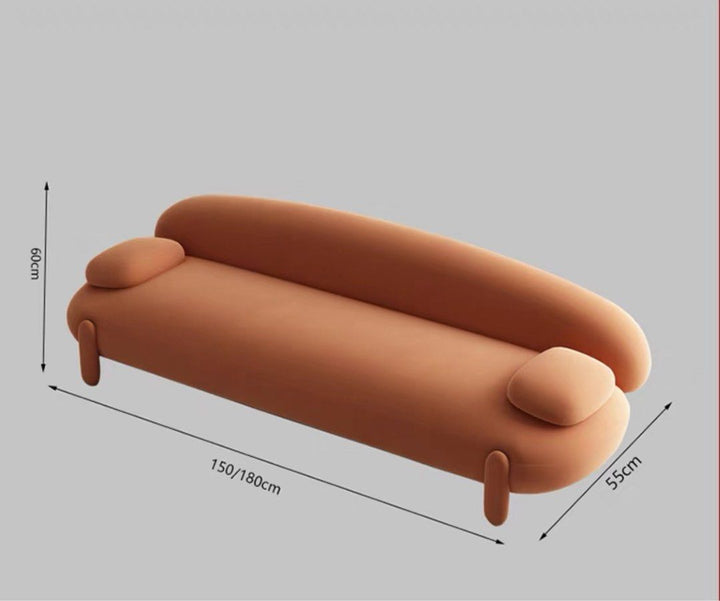 KOVE Modern Boucle Ottoman