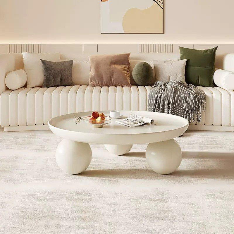 AUSTEL Japandi Round Coffee Table