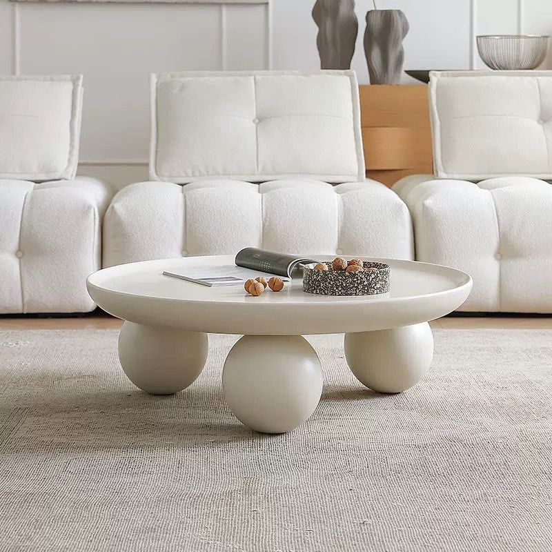 AUSTEL Japandi Round Coffee Table