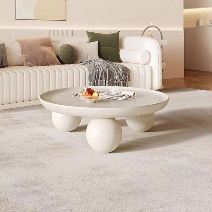 AUSTEL Japandi Round Coffee Table