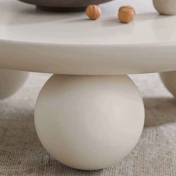 AUSTEL Japandi Round Coffee Table