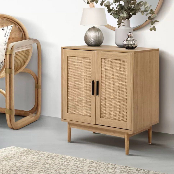VIDA Rustic Rattan Sideboard
