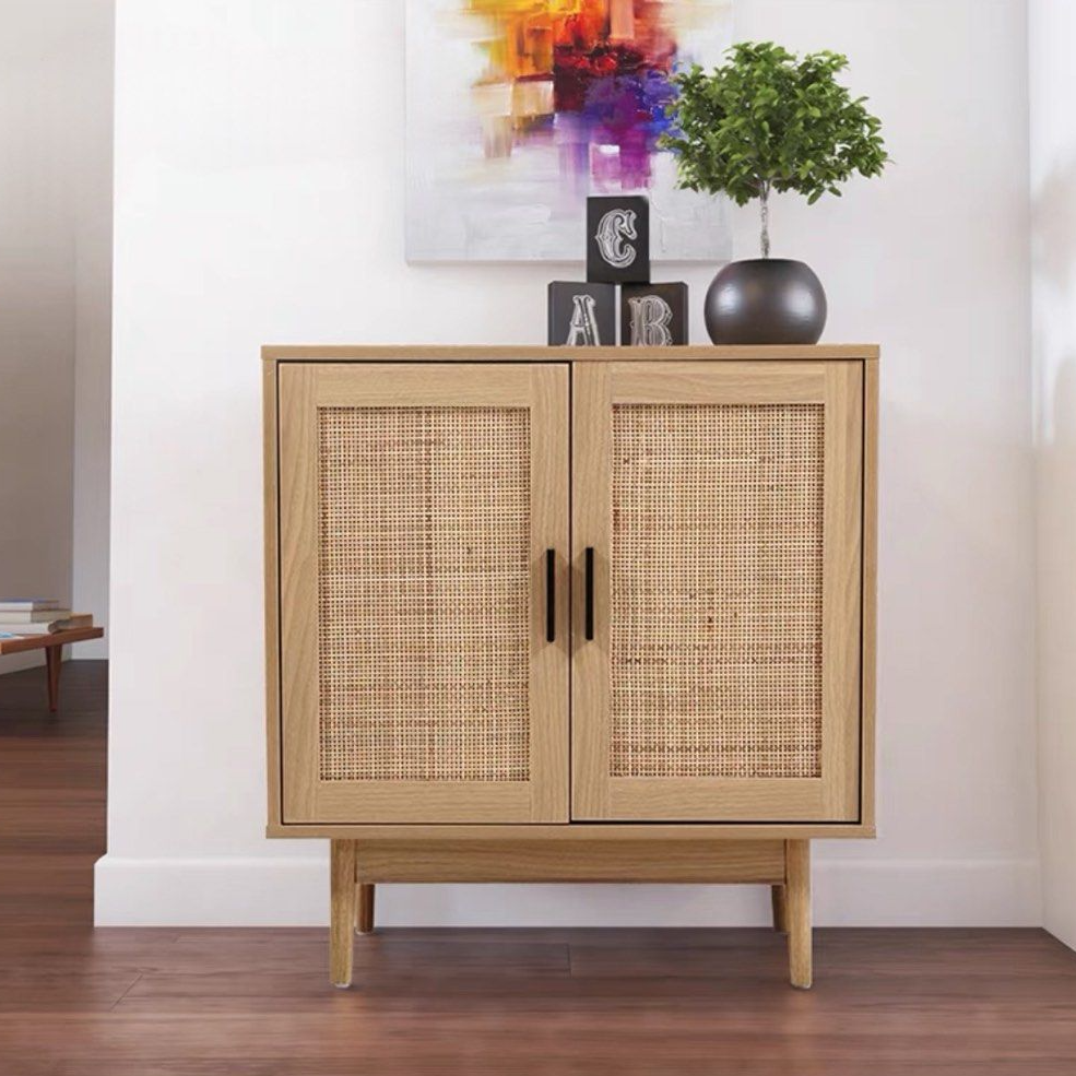 VIDA Rustic Rattan Sideboard