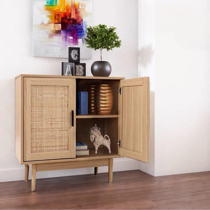 VIDA Rustic Rattan Sideboard