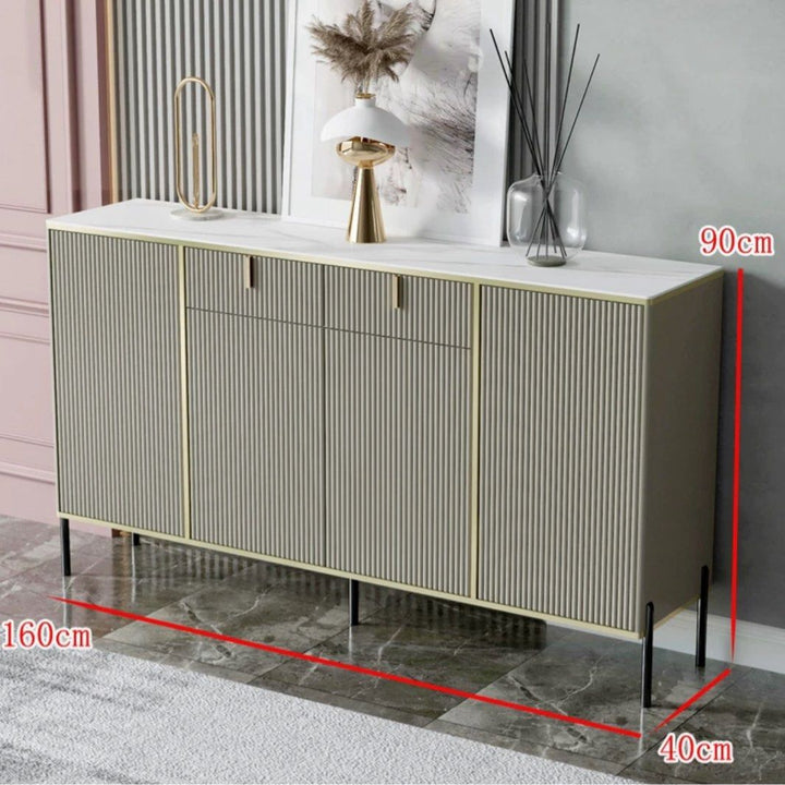 FOZAR Modern Fluted Sideboard