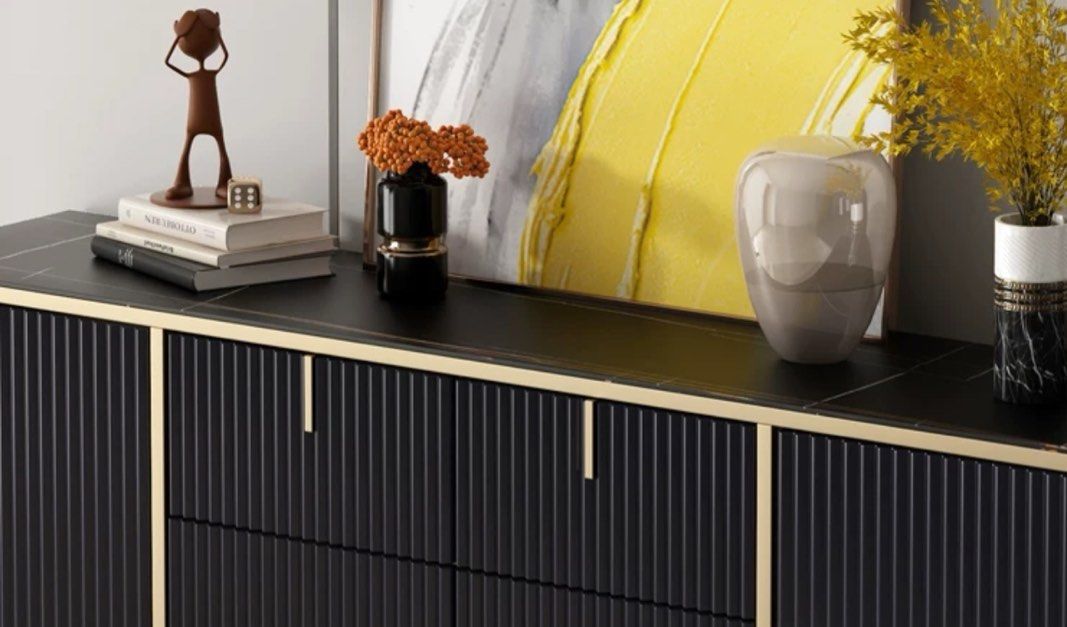 FOZAR Modern Fluted Sideboard
