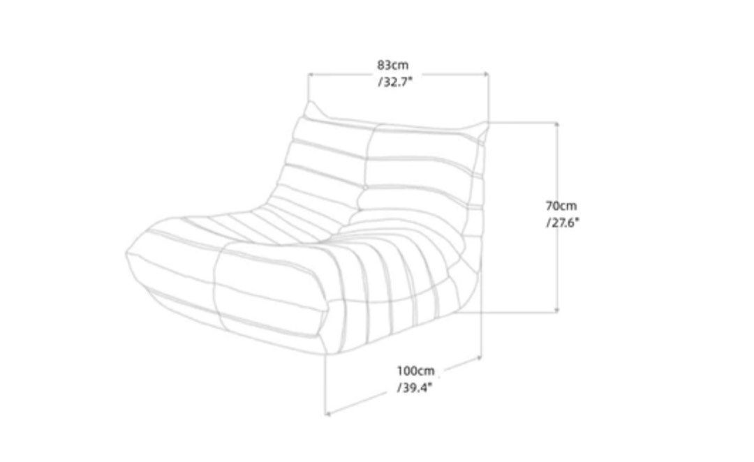KRUSKI Velvet Lounge Chair