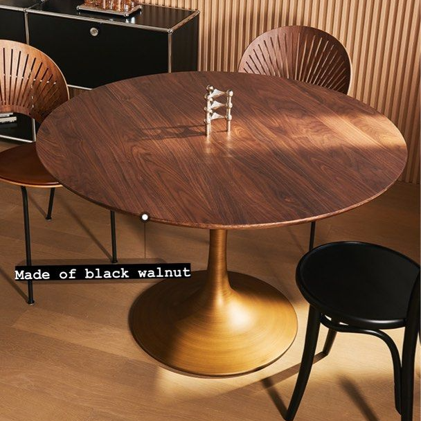 RUFUS Black Walnut Tulip Dining Table