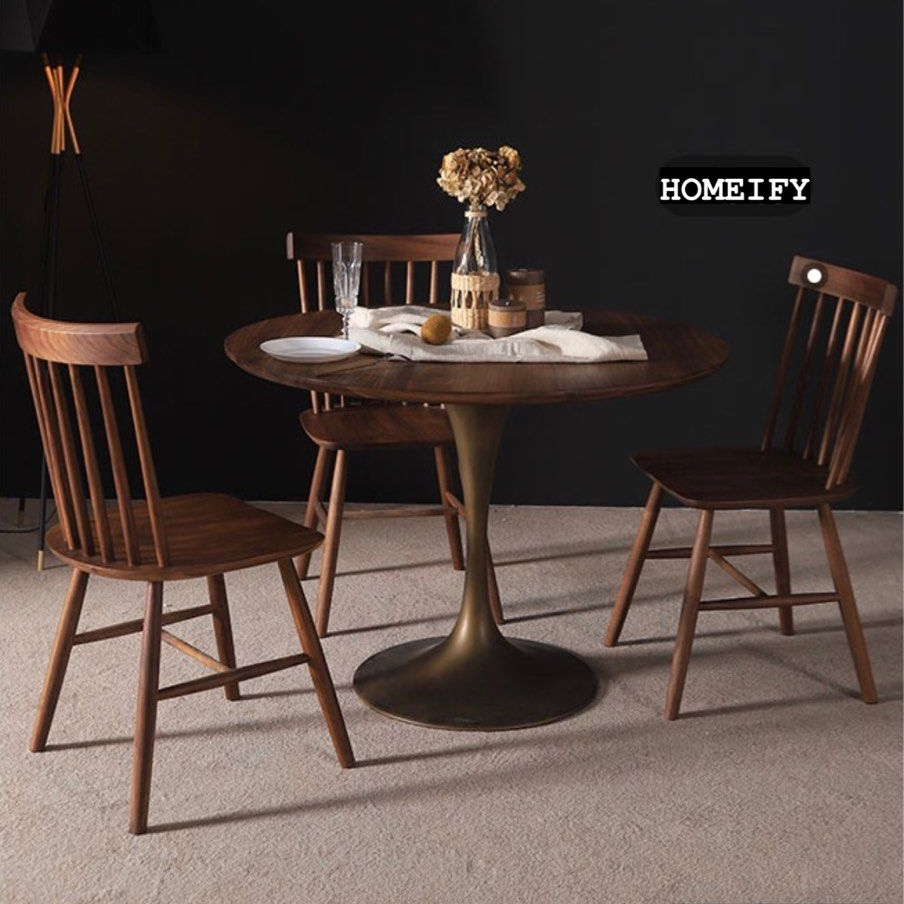 RUFUS Black Walnut Tulip Dining Table