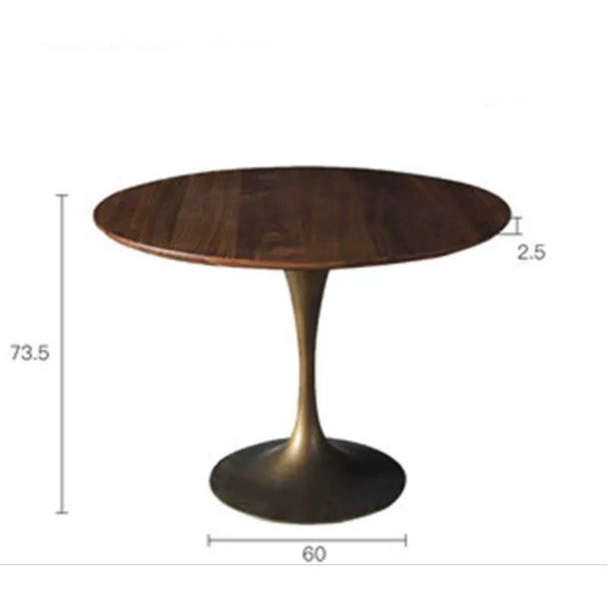 RUFUS Black Walnut Tulip Dining Table
