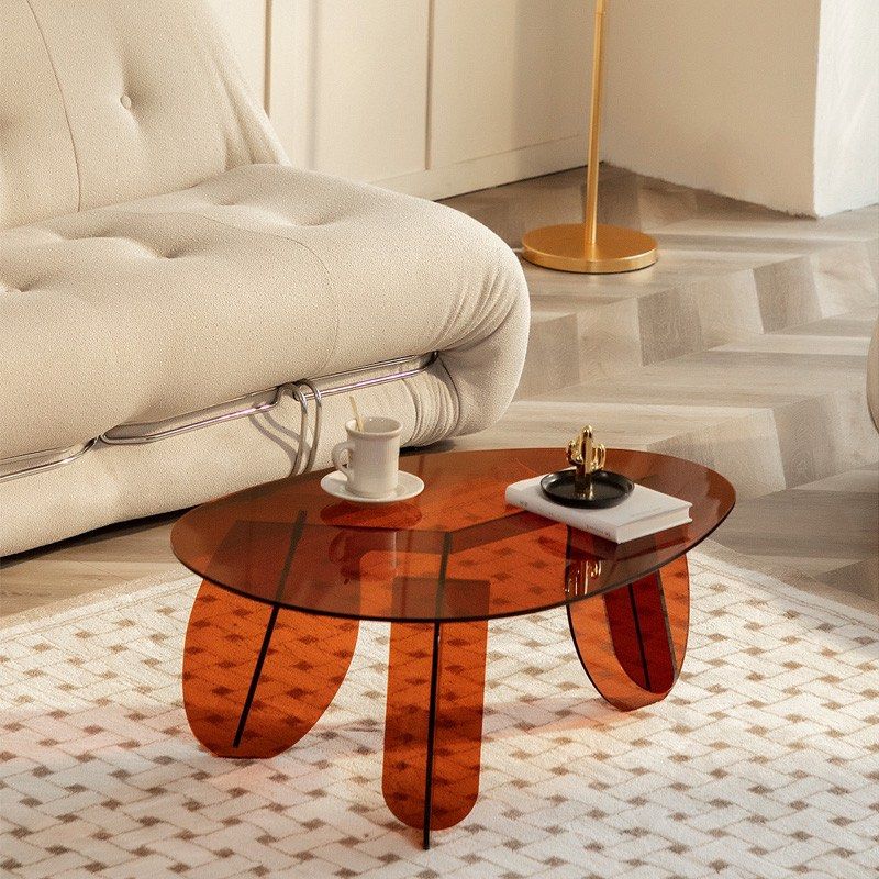 ZURITA Modern Acrylic Coffee Table