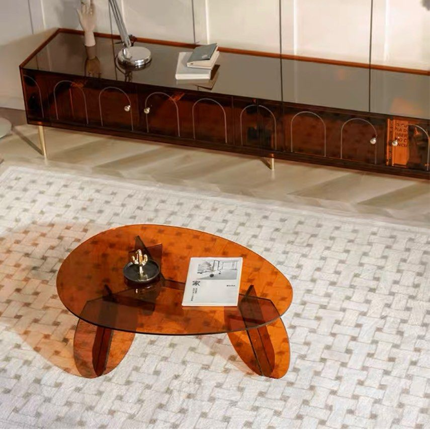 ZURITA Modern Acrylic Coffee Table