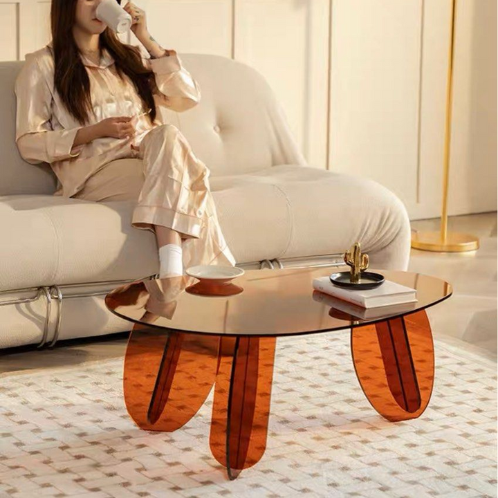 ZURITA Modern Acrylic Coffee Table