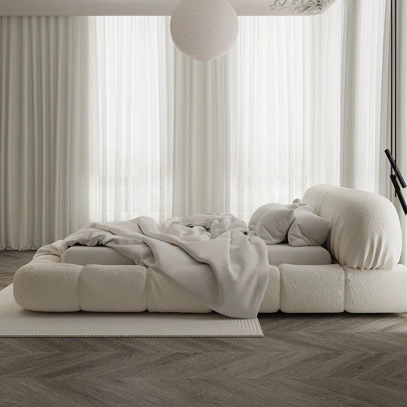 LAMAR Modern Boucle Bedframe