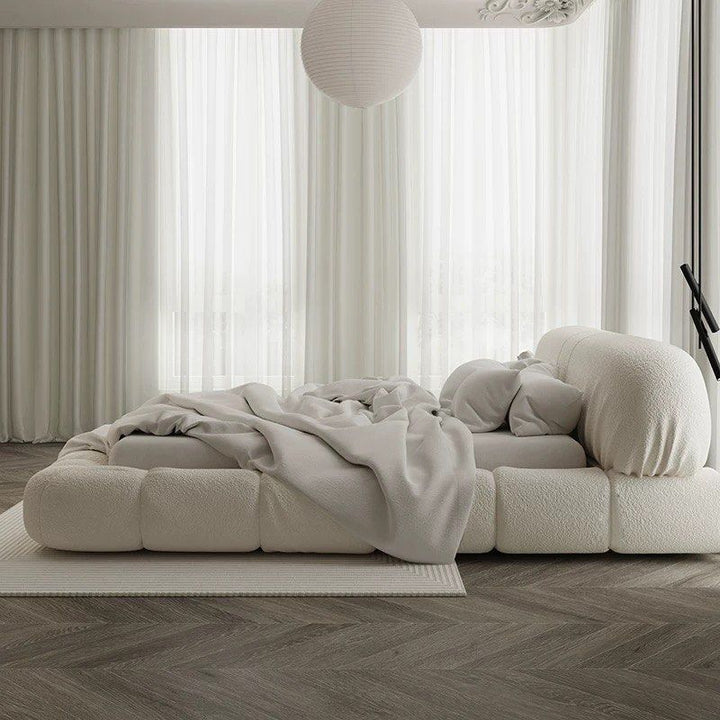 LAMAR Modern Boucle Bedframe
