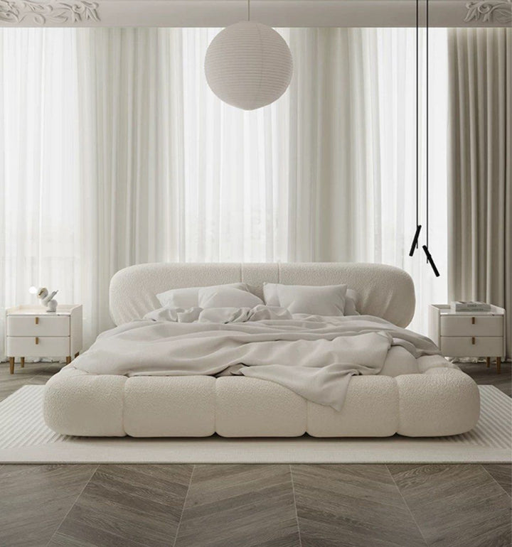 LAMAR Modern Boucle Bedframe