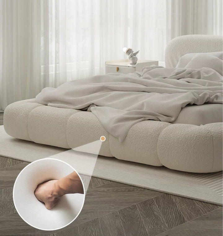 LAMAR Modern Boucle Bedframe