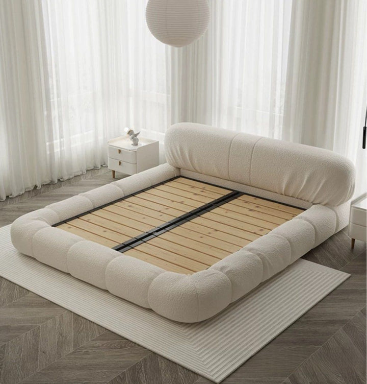 LAMAR Modern Boucle Bedframe