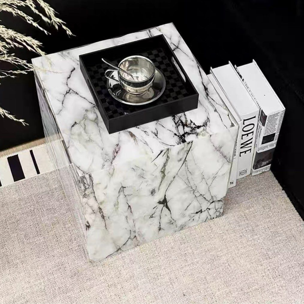 DOMINIC Modern Marble Side Table