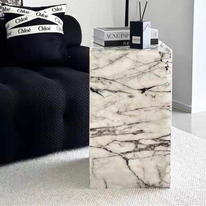 DOMINIC Modern Marble Side Table