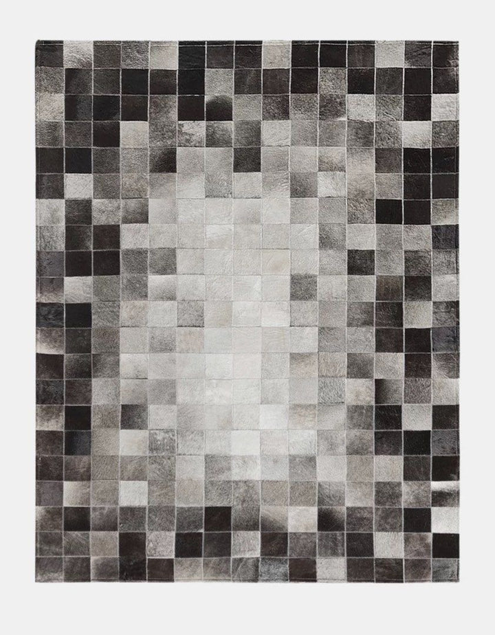 NORRIS Modern Cowhide Leather Rug