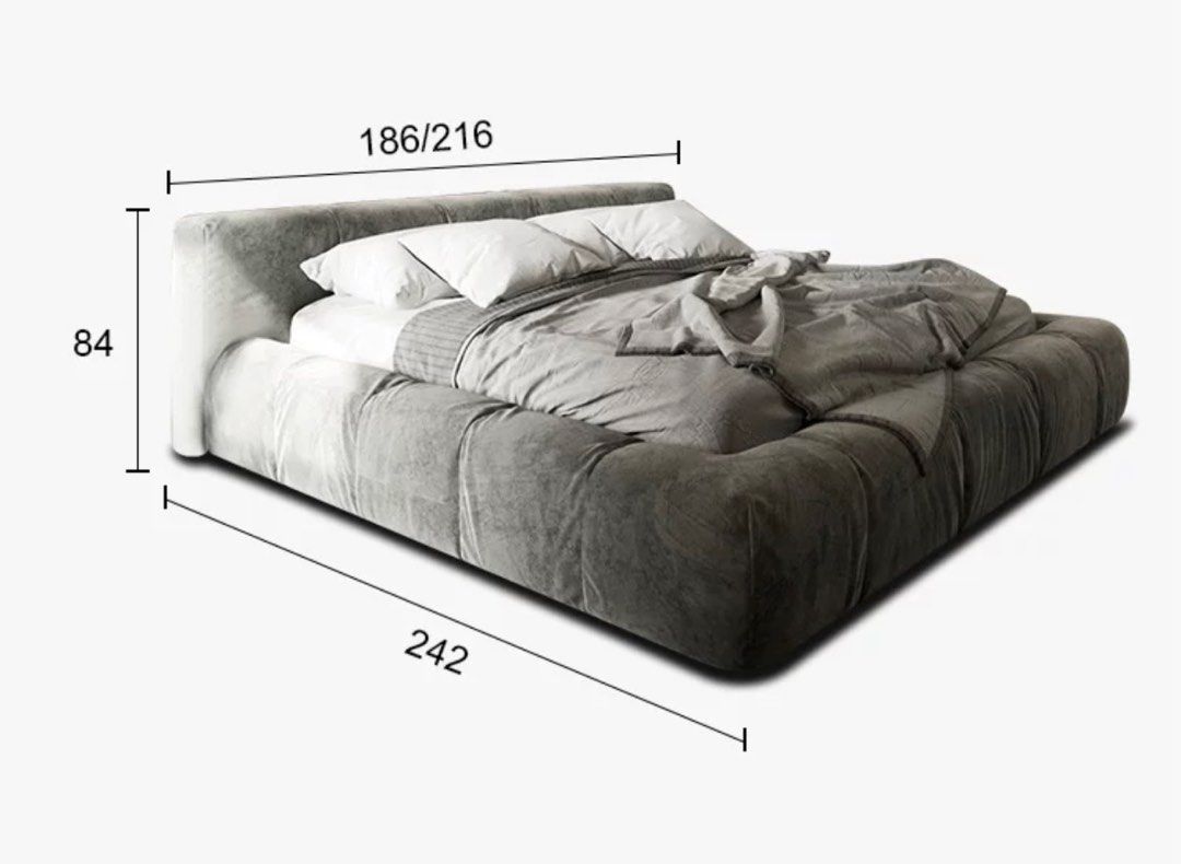 LARADO Modern Velvet Bedframe