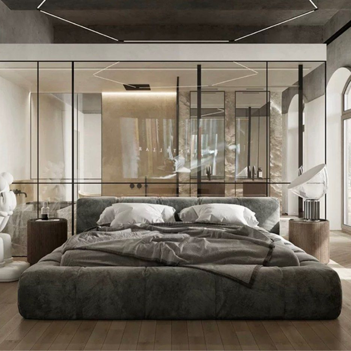LARADO Modern Velvet Bedframe
