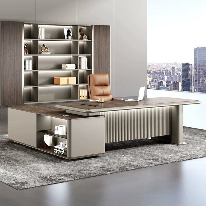 LAROIE Modern L Shaped Office Table