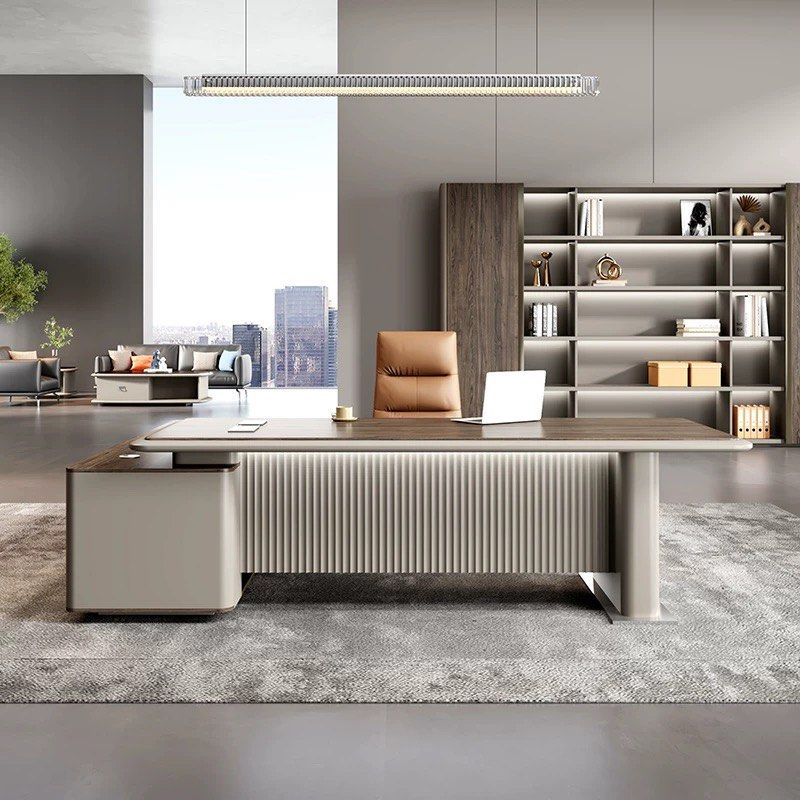 LAROIE Modern L Shaped Office Table